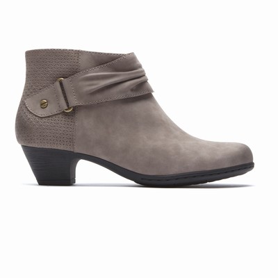 Botas Rockport Brynn Rouched Mulher Cinzentas PT-49657